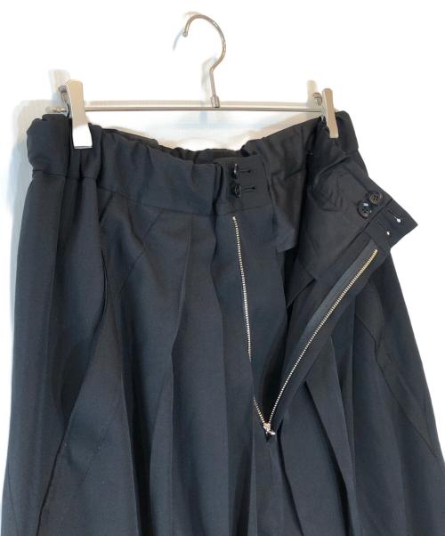 GROUND Y（グラウンドワイ）GROUND Y (グラウンドワイ) WOOL GABARDINE GY HAKAMA TYPE1 ブラック サイズ:3の古着・服飾アイテム