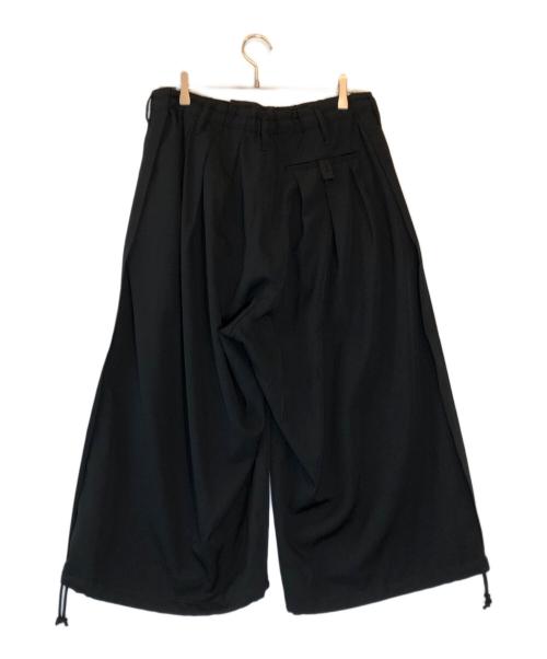 GROUND Y（グラウンドワイ）GROUND Y (グラウンドワイ) WOOL GABARDINE BALLOON PANTS ブラック サイズ:3の古着・服飾アイテム