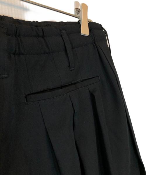 GROUND Y（グラウンドワイ）GROUND Y (グラウンドワイ) WOOL GABARDINE BALLOON PANTS ブラック サイズ:3の古着・服飾アイテム