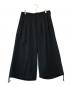 GROUND Y（グラウンドワイ）の古着「WOOL GABARDINE BALLOON PANTS」｜ブラック
