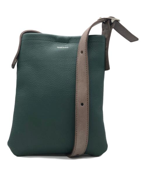 HENDER SCHEME（エンダースキーマ）Hender Scheme (エンダースキーマ) レザーショルダーバッグ グリーン×ブラウンの古着・服飾アイテム