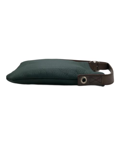 HENDER SCHEME（エンダースキーマ）Hender Scheme (エンダースキーマ) レザーショルダーバッグ グリーン×ブラウンの古着・服飾アイテム