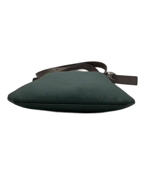 HENDER SCHEME（エンダースキーマ）Hender Scheme (エンダースキーマ) レザーショルダーバッグ グリーン×ブラウンの古着・服飾アイテム