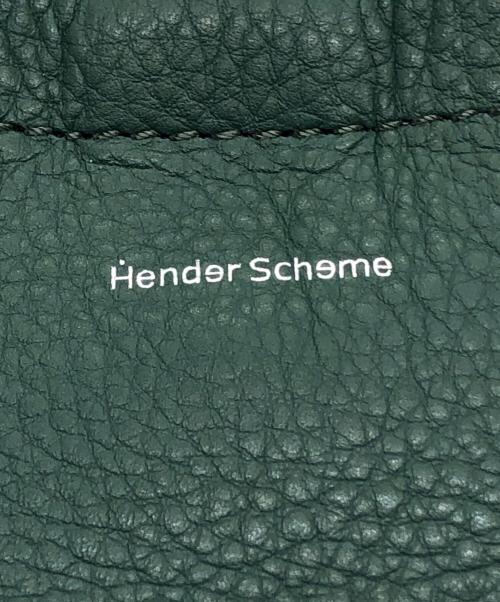 HENDER SCHEME（エンダースキーマ）Hender Scheme (エンダースキーマ) レザーショルダーバッグ グリーン×ブラウンの古着・服飾アイテム