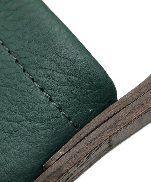 HENDER SCHEME（エンダースキーマ）Hender Scheme (エンダースキーマ) レザーショルダーバッグ グリーン×ブラウンの古着・服飾アイテム