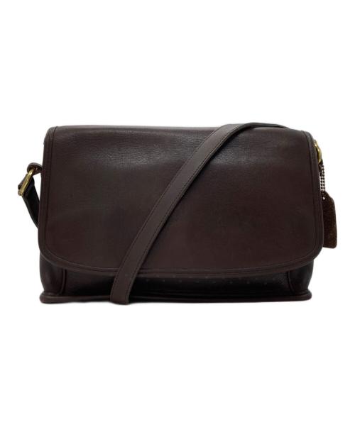 COACH（コーチ）COACH (コーチ) レザーショルダーバッグ ブラウンの古着・服飾アイテム