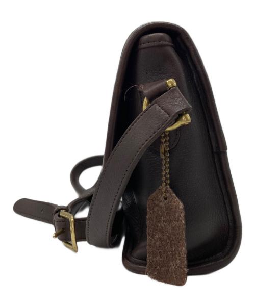COACH（コーチ）COACH (コーチ) レザーショルダーバッグ ブラウンの古着・服飾アイテム