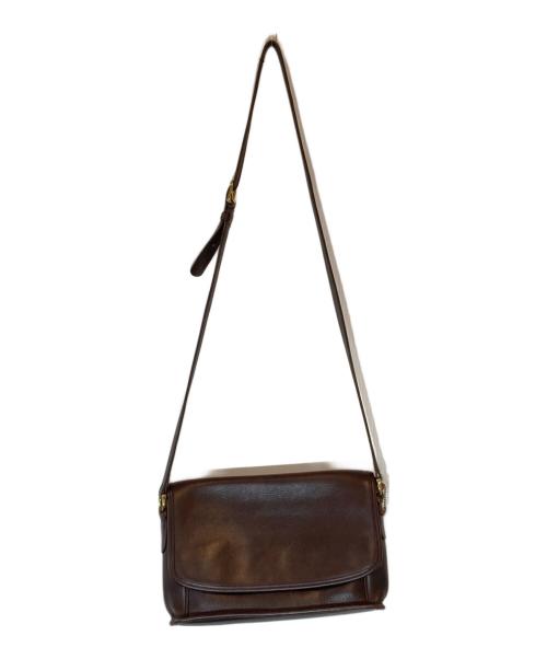 COACH（コーチ）COACH (コーチ) レザーショルダーバッグ ブラウンの古着・服飾アイテム