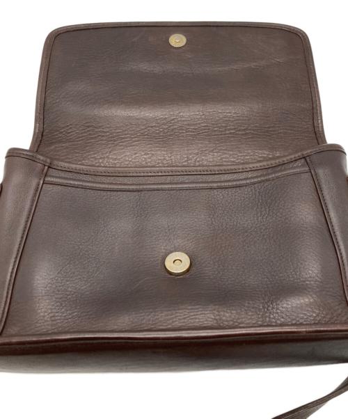 COACH（コーチ）COACH (コーチ) レザーショルダーバッグ ブラウンの古着・服飾アイテム