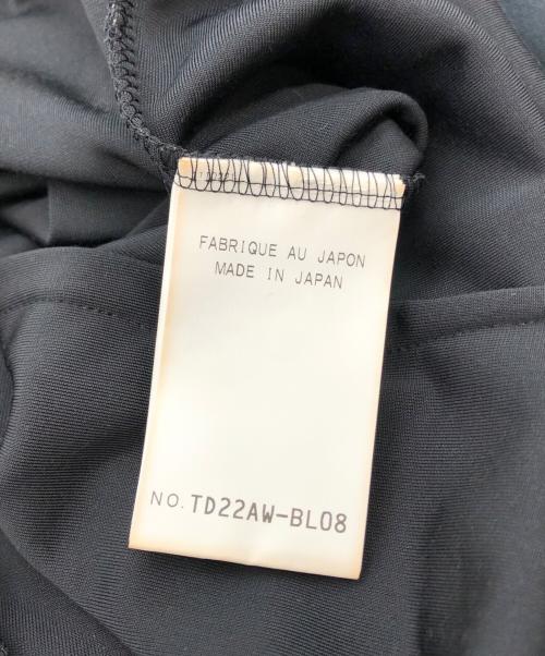 Tanaka Daisuke（タナカ ダイスケ）TANAKA DAISUKE (タナカ ダイスケ) 袖レースベロアプルオーバー ブラック サイズ:2の古着・服飾アイテム