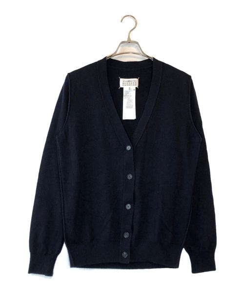 Maison Margiela（メゾンマルジェラ）Maison Margiela (メゾンマルジェラ) Vネックカシミヤカーディガン ネイビー サイズ:Sの古着・服飾アイテム