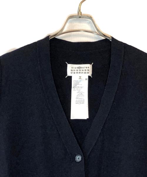 Maison Margiela（メゾンマルジェラ）Maison Margiela (メゾンマルジェラ) Vネックカシミヤカーディガン ネイビー サイズ:Sの古着・服飾アイテム