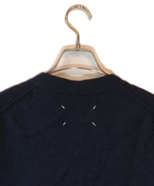 Maison Margiela（メゾンマルジェラ）Maison Margiela (メゾンマルジェラ) Vネックカシミヤカーディガン ネイビー サイズ:Sの古着・服飾アイテム