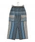 mame kurogouchi (マメクロゴウチ) Geometric Pattern Knitted Skir ブルー サイズ:2：18000円