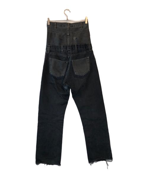 Quito（キト）QUITO (キト) ダブルウエストデニムパンツ ブラック サイズ:1の古着・服飾アイテム