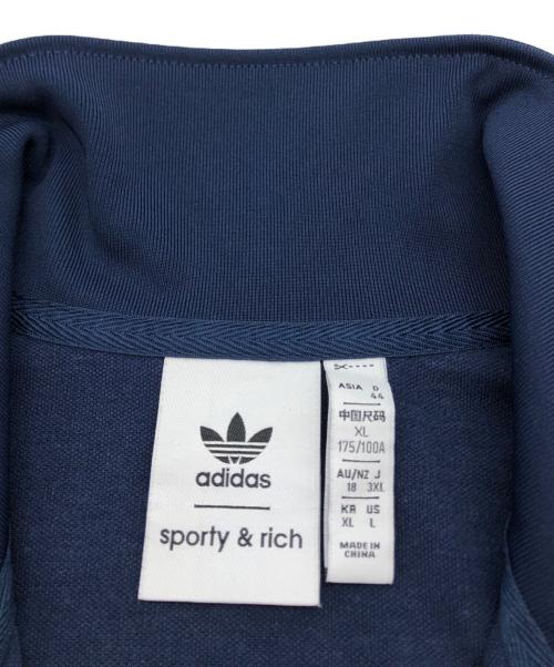 adidas（アディダス）adidas (アディダス) Sporty & Rich (スポーティーアンドリッチ) ハーフジップスウェット ネイビー サイズ:XLの古着・服飾アイテム