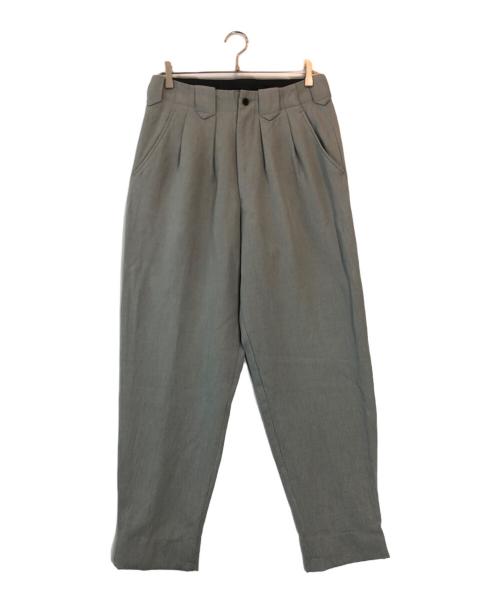 Yohji Yamamoto pour homme（ヨウジヤマモト プールオム）Yohji Yamamoto pour homme (ヨウジヤマモト プールオム) タックパンツ グレー サイズ:Sの古着・服飾アイテム