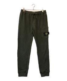 STONE ISLAND（ストーンアイランド）の古着「パッチ付きスウェットパンツ」｜オリーブ