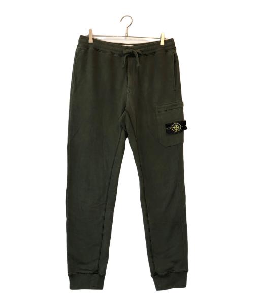 STONE ISLAND（ストーンアイランド）STONE ISLAND (ストーンアイランド) パッチ付きスウェットパンツ オリーブ サイズ:Lの古着・服飾アイテム
