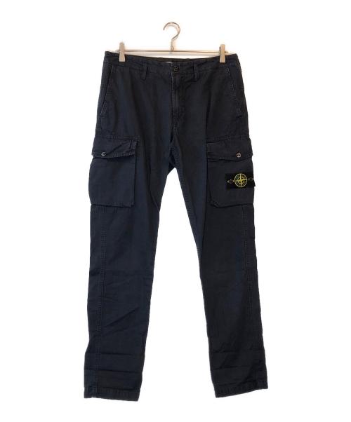 STONE ISLAND（ストーンアイランド）STONE ISLAND (ストーンアイランド) GARMENT DYE CARGO PANTS ネイビー サイズ:W32の古着・服飾アイテム