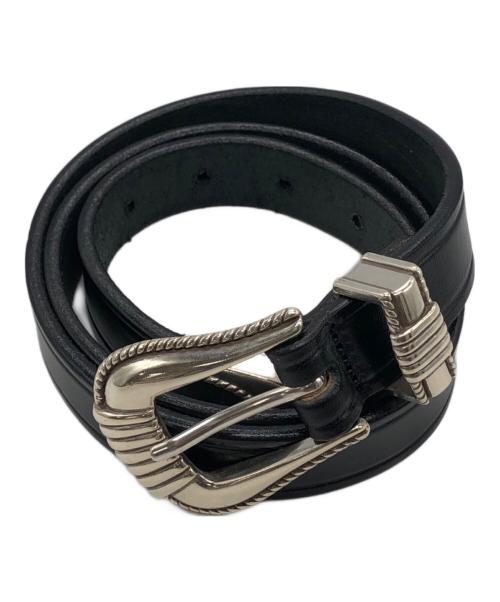 TORY LEATHER（トリーレザー）TORY LEATHER (トリーレザー) 3-PIECE SILVER BUCKLE BELTS ブラック サイズ:32の古着・服飾アイテム
