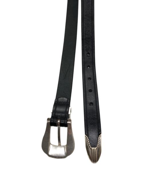 TORY LEATHER（トリーレザー）TORY LEATHER (トリーレザー) 3-PIECE SILVER BUCKLE BELTS ブラック サイズ:32の古着・服飾アイテム