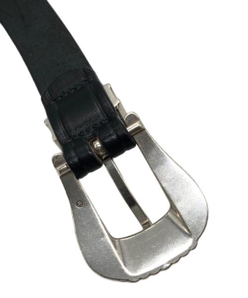 TORY LEATHER（トリーレザー）TORY LEATHER (トリーレザー) 3-PIECE SILVER BUCKLE BELTS ブラック サイズ:32の古着・服飾アイテム