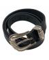 TORY LEATHER（トリーレザー）の古着「3-PIECE SILVER BUCKLE BELTS」｜ブラック