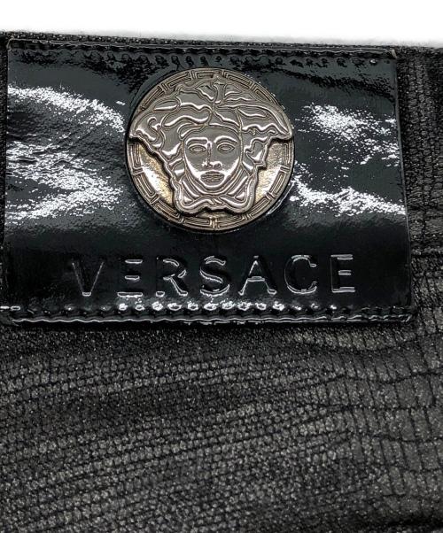 VERSACE（ヴェルサーチ）VERSACE (ヴェルサーチ) コーティングパンツ ブラック サイズ:30の古着・服飾アイテム