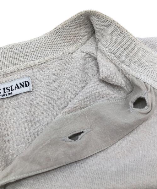 STONE ISLAND（ストーンアイランド）STONE ISLAND (ストーンアイランド) ヘンリーネックカットソー グレー サイズ:Mの古着・服飾アイテム