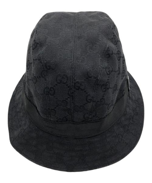 GUCCI（グッチ）GUCCI (グッチ) GG柄バケットハット ブラック サイズ:Lの古着・服飾アイテム