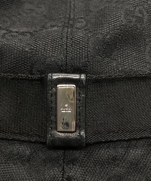 GUCCI（グッチ）GUCCI (グッチ) GG柄バケットハット ブラック サイズ:Lの古着・服飾アイテム