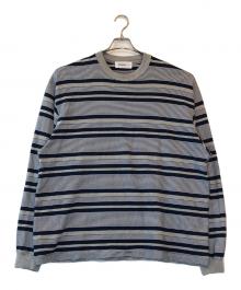 everyone（エブリワン）の古着「border long sleeve tee shirt」｜グレー×ネイビー