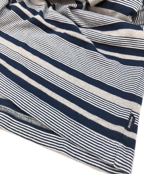 everyone（エブリワン）everyone (エブリワン) border long sleeve tee shirt グレー×ネイビー サイズ:XLの古着・服飾アイテム