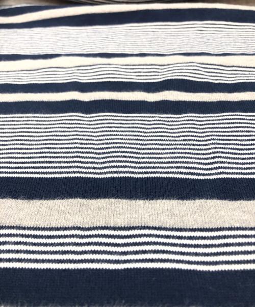 everyone（エブリワン）everyone (エブリワン) border long sleeve tee shirt グレー×ネイビー サイズ:XLの古着・服飾アイテム