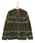 SUPREMEシュプリーム）の古着「ABSTRACT STRIPE CARDIGAN」｜グリーン