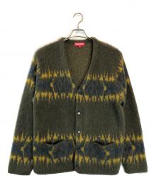 SUPREME（シュプリーム）の古着「ABSTRACT STRIPE CARDIGAN」｜グリーン