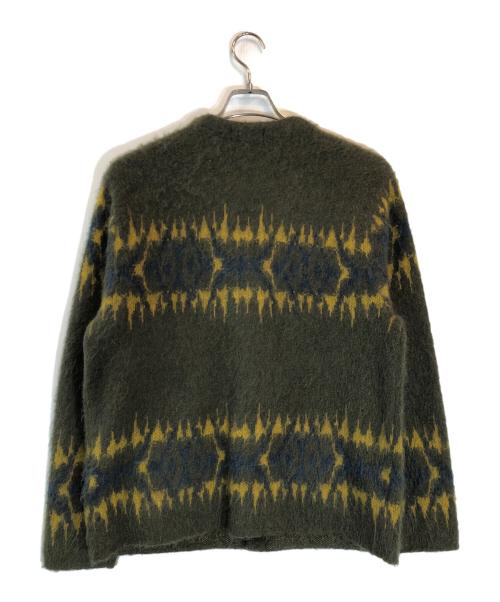 SUPREME（シュプリーム）Supreme (シュプリーム) ABSTRACT STRIPE CARDIGAN グリーン サイズ:Mの古着・服飾アイテム