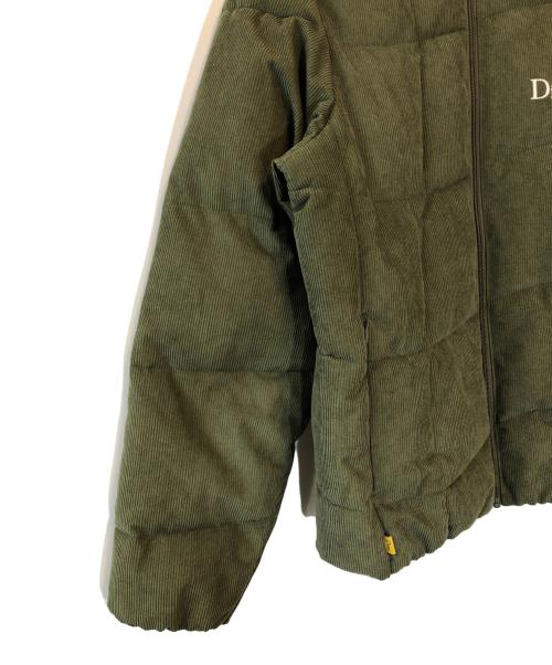 Dime（ダイム）Dime (ダイム) Corduroy Wave Puffer Jacket オリーブ サイズ:Mの古着・服飾アイテム