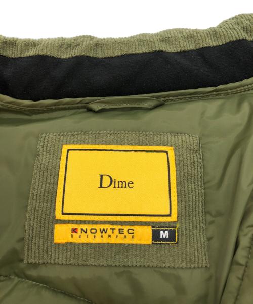 Dime（ダイム）Dime (ダイム) Corduroy Wave Puffer Jacket オリーブ サイズ:Mの古着・服飾アイテム
