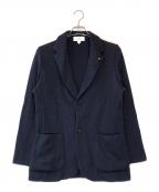 LARDINIラルディーニ）の古着「ウールミラノリブニットジャケット」｜ネイビー