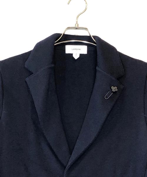 LARDINI（ラルディーニ）LARDINI (ラルディーニ) ウールミラノリブニットジャケット ネイビー サイズ:Sの古着・服飾アイテム
