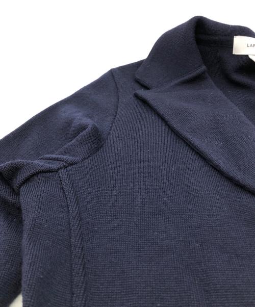LARDINI（ラルディーニ）LARDINI (ラルディーニ) ウールミラノリブニットジャケット ネイビー サイズ:Sの古着・服飾アイテム