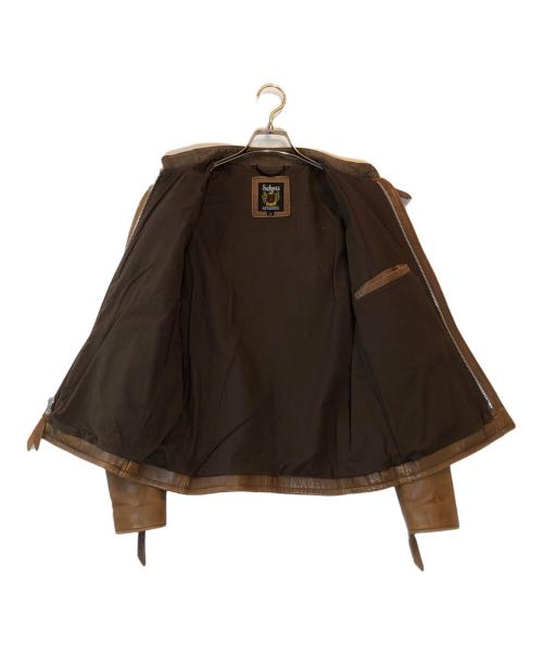 Schott（ショット）Schott (ショット) クラシックレーサージャケット ブラウン サイズ:Sの古着・服飾アイテム