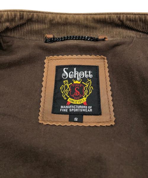 Schott（ショット）Schott (ショット) クラシックレーサージャケット ブラウン サイズ:Sの古着・服飾アイテム