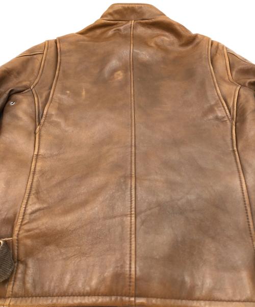 Schott（ショット）Schott (ショット) クラシックレーサージャケット ブラウン サイズ:Sの古着・服飾アイテム
