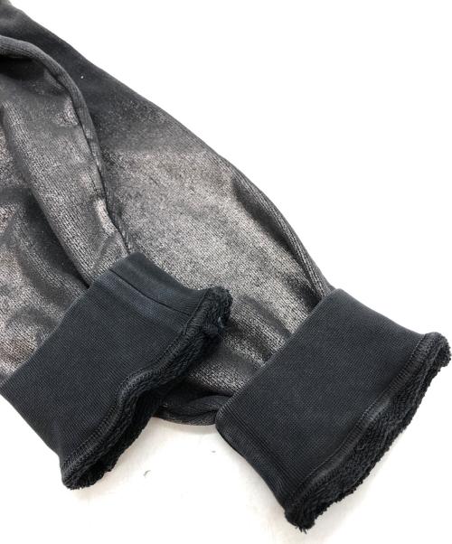 DIESEL by Glenn Martens（ディーゼル バイ グレン マーティンス）DIESEL by Glenn Martens (ディーゼル バイ グレン マーティンス) Metallic hoodie with logo グレー サイズ:Mの古着・服飾アイテム
