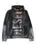DIESEL by Glenn Martens（ディーゼル バイ グレン マーティンス）の古着「Metallic hoodie with logo」｜グレー