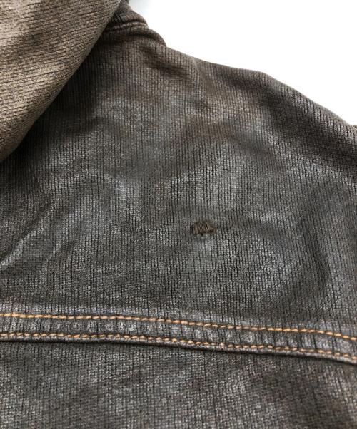DIESEL（ディーゼル）DIESEL (ディーゼル) フーディーデニムジャケット ブラウン サイズ:Sの古着・服飾アイテム