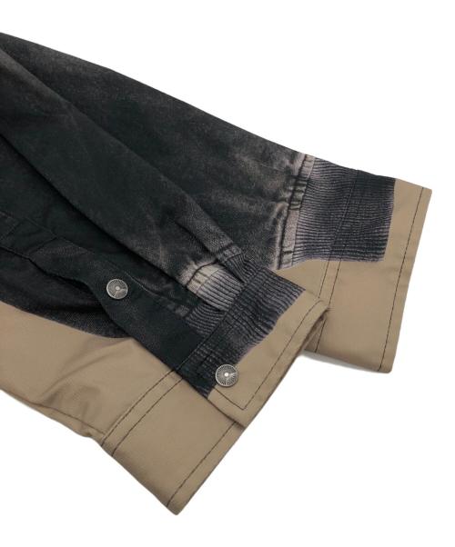 DIESEL（ディーゼル）DIESEL (ディーゼル) フェードプリントワークシャツ ブラック サイズ:46の古着・服飾アイテム